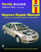 Honda Accord 1998 thru 2002 Haynes Repair Manual (All Models) by Jay Storer, 9781563925382