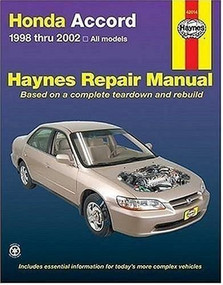 Honda Accord 1998 thru 2002 Haynes Repair Manual (All Models) by Jay Storer, 9781563925382