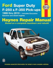 Ford Super Duty Pick-up & Excursion for Ford Super Duty F-250 & F-350 Pick-ups & Excursion 999-10) Haynes Repair Manual (Includes Gasoline and Diesel Engines) by J.J. Haynes, 9781563928567