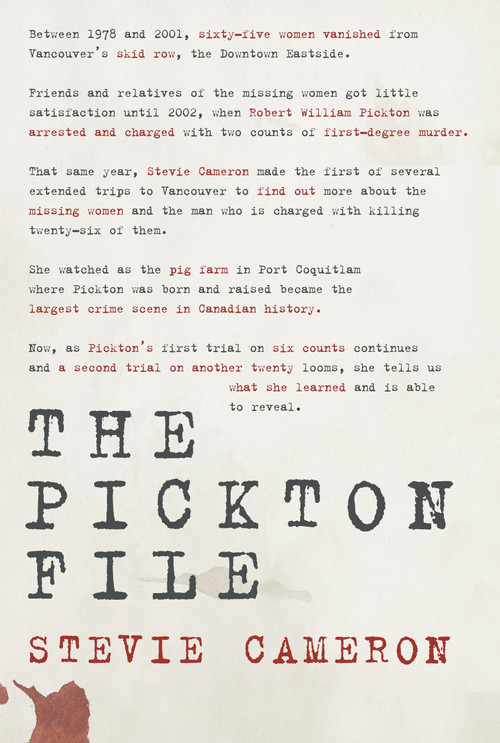 The Pickton File by Stevie Cameron, 9780676979534