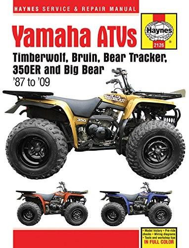 Yamaha ATVs Timberwolf, Bruin, Bear Tracker, 350ER and Big Bear 1987 - 2009 by Editors of Haynes Manuals, 9781620921135