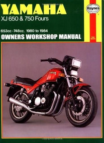 Yamaha XJ 650 and XJ 750 Fours Owners Workshop Manual, No. M738 ('80-'84) by John Haynes, 9781850103530