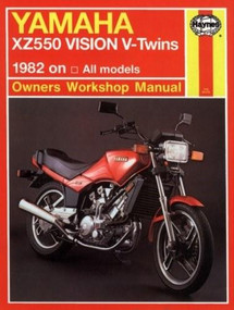 Yamaha XZ 550 Vision V-Twins Owners Workbook Manual, No. M821 (1982 on) by John Haynes, 9781850107613