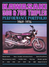 Kawasaki 500 & 750 Triples Performance Portfolio 1969-1976 by R.M. Clarke, 9781855205239