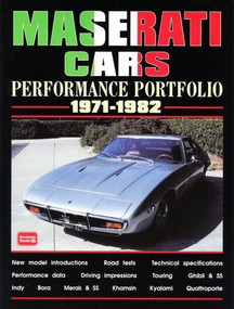 Maserati Cars 1971-1982 -Performance Portfolio by R.M. Clarke, 9781855206007