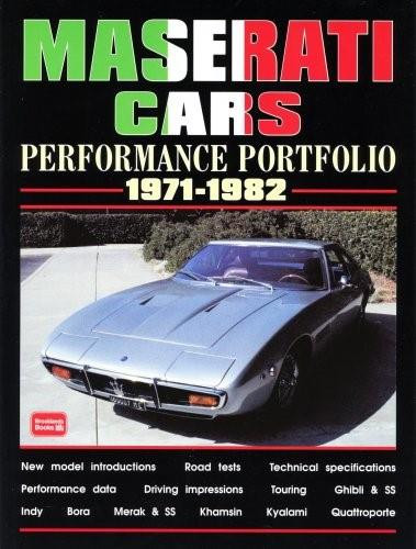 Maserati Cars 1971-1982 -Performance Portfolio by R.M. Clarke, 9781855206007