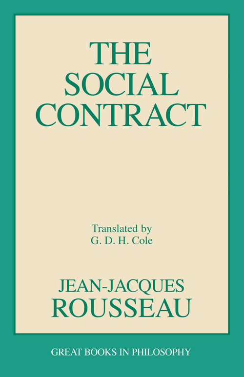 Social Contract by Jean-Jacques Rousseau, 9780879754440