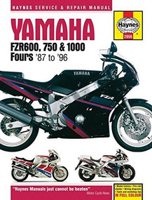 Yamaha FZR600, 750 & 1000 Fours '87 to '96 by Editors of Haynes Manuals, 9780857339898