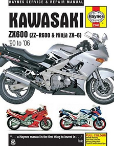 Kawasaki ZX600 (ZZ-R600 & Ninja ZX-6) '90 to '06 by Editors of Haynes Manuals, 9780857339997