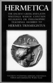 Hermetica: Volume Four by Walter Scott, 9781570626333