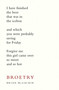 Broetry (Poetry for Dudes) by Brian McGackin, 9781594745171