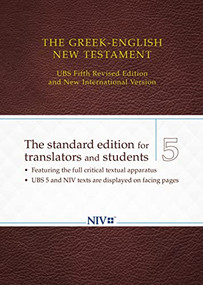 The Greek-English New Testament (UBS 5th Revised Edition and NIV) by Zondervan, 9780310524953