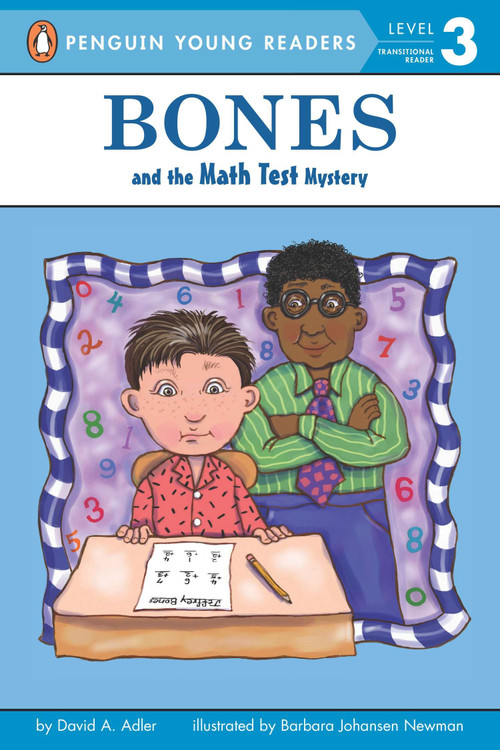 Bones and the Math Test Mystery by David A. Adler, Barbara Johansen Newman, 9780142415191