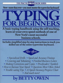 Typing for Beginners by Betty Owen, 9780399511479