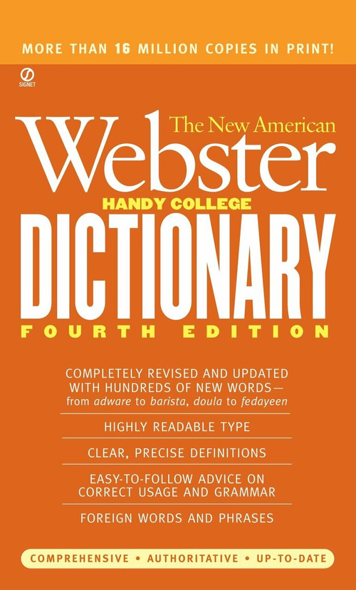 The New American Webster Handy College Dictionary (Fourth Edition) by Philip D. Morehead, 9780451219053