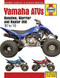 Yamaha ATVs Banshee, Warrior and Raptor 350 '87 to '10 by Editors of Haynes Manuals, 9781620921562