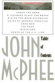 Table of Contents by John McPhee, 9780374520083
