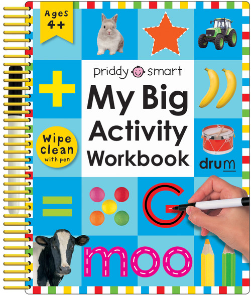 My Big Activity Workbook (Wipe Clean Activity Book) (Practice Pen Control, Spelling, Math, and More!) by Roger Priddy, 9780312502140