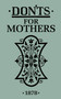 Don'ts for Mothers by , 9781408152232