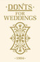 Don'ts for Weddings by A & C BLACK PUBLISHERS, 9781408170847