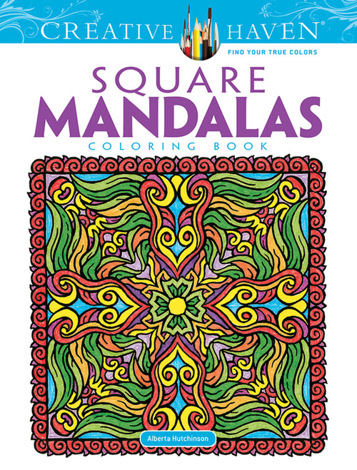 Creative Haven Square Mandalas Coloring Book by Alberta Hutchinson, 9780486490946