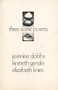 Three Some Poems by Kinereth Gensler, Jeannine Dobbs, Elizabeth Knies, 9780914086116