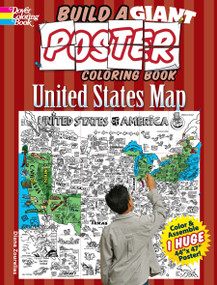 Build a Giant Poster Coloring Book -- United States Map by Diana Zourelias, 9780486491523
