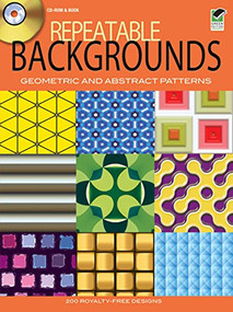 Repeatable Backgrounds: Geometric and Abstract Patterns CD-ROM and Book by Alan Weller, 9780486990200