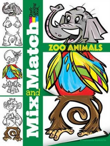 Mix and Match ZOO ANIMALS by Stephanie Laberis, 9780486488493