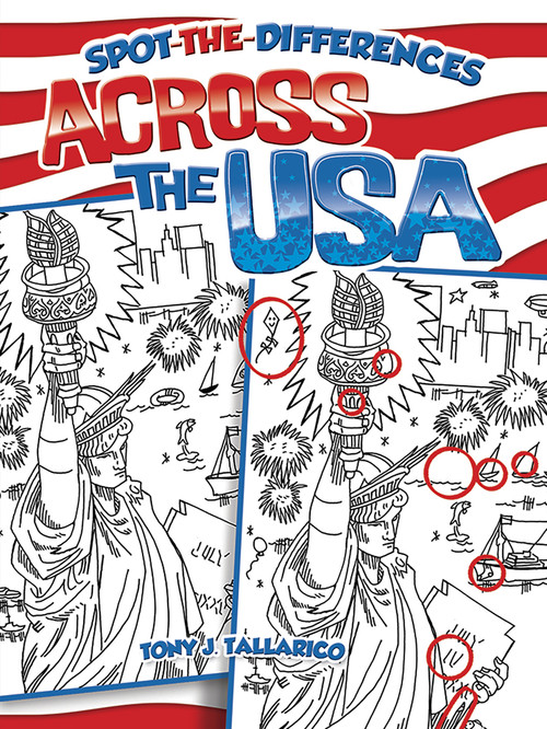 Spot-the-Differences Across the USA by Tony J. Tallarico, 9780486468273
