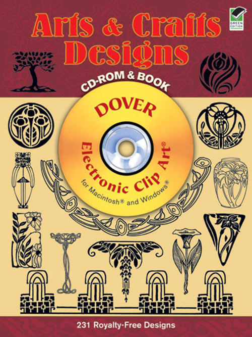Arts and Crafts Designs CD-ROM and Book by Marty Noble, 9780486995854