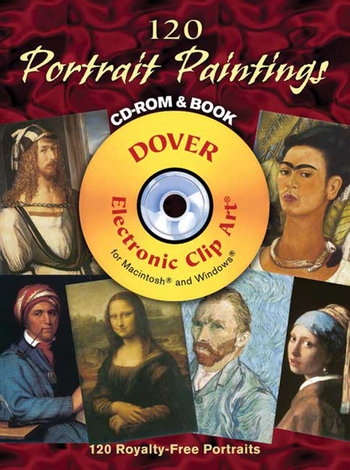 120 Portrait Paintings CD-ROM and Book by Carol Belanger Grafton, 9780486998350