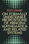On Formally Undecidable Propositions of Principia Mathematica and Related Systems by Kurt Gödel, 9780486669809