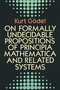 On Formally Undecidable Propositions of Principia Mathematica and Related Systems by Kurt Gödel, 9780486669809