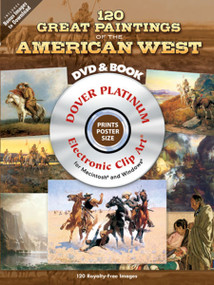 120 Great Paintings of the American West Platinum DVD and Book by Carol Belanger Grafton, 9780486998985
