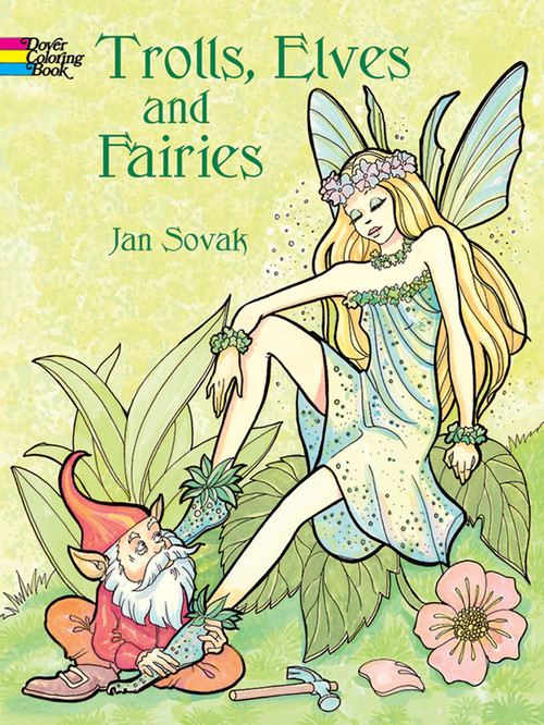 Trolls, Elves and Fairies Coloring Book by Jan Sovak, 9780486423821