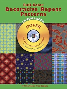 Full-Color Decorative Repeat Patterns CD-ROM and Book by Judy Williams, 9780486995885
