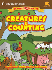 Creatures & Counting (A workbook of counting, sorting, and discovery) by Education.com, 9780486802749