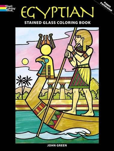 Egyptian Stained Glass Coloring Book by John Green, 9780486283517