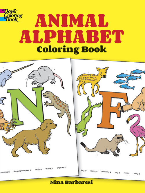Animal Alphabet Coloring Book by Nina Barbaresi, 9780486266985