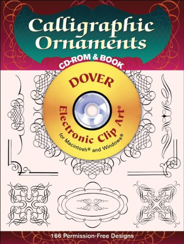 Calligraphic Ornaments CD-ROM and Book by Dover, 9780486999395