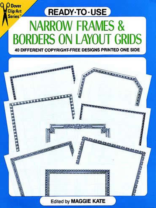 Ready-to-Use Narrow Frames and Borders by Maggie Kate, 9780486275758