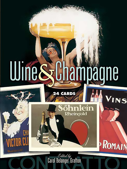 Wine and Champagne (24 Cards) by Carol Belanger Grafton, 9780486449357