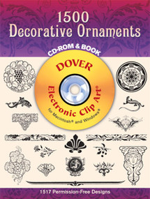 1500 Decorative Ornaments CD-ROM and Book by Dover, Dover Clip Art Editors, 9780486999807