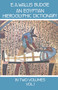 An Egyptian Hieroglyphic Dictionary, Vol. 1 by E. A. Wallis Budge, 9780486236155