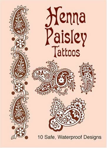 Henna Paisley Tattoos (Miniature Edition) by Anna Pomaska, 9780486437163