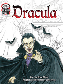 Color Your Own Graphic Novel DRACULA by Bram Stoker, John Green, 9780486474144