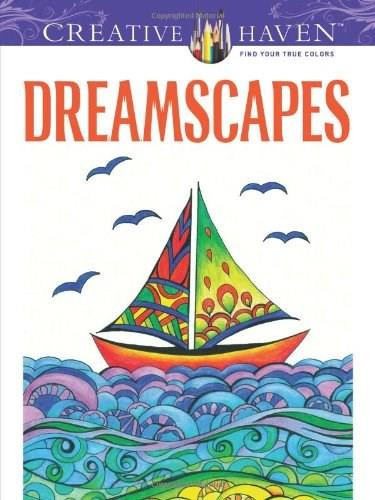 Creative Haven Dreamscapes Coloring Book by Miryam Adatto, 9780486494227