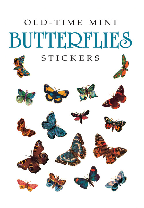Old-Time Mini Butterflies Stickers by Maggie Kate, 9780486402345