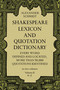 Shakespeare Lexicon and Quotation Dictionary, Vol. 2 by Alexander Schmidt, 9780486227276